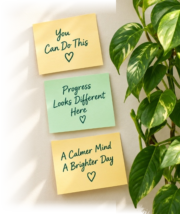 You Can Do This, Progress Looks Different Here, A Calmer Mind A Brighter Day